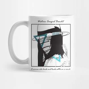 Western Cowgirl Bandit version 9 Mug